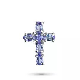 Подвеска из белого золота с танзанитами э0908пд07195710