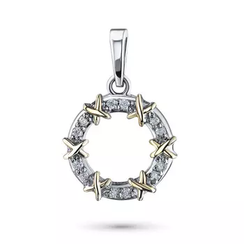 Подвеска из комбинированного золота э4812пд04201892