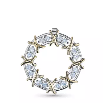 Подвеска из комбинированного золота э4812пд05182700