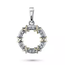 Подвеска из комбинированного золота с бриллиантом э1001пд04201892