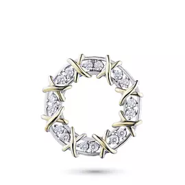 Подвеска из комбинированного золота с бриллиантом э1001пд05182700