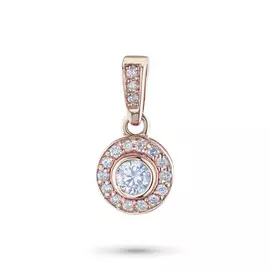 Подвеска из красного золота с бриллиантами э0201пд02150500