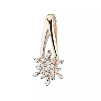 Подвеска из красного золота с бриллиантами э0201пд03159500