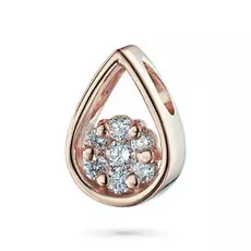 Подвеска из красного золота с бриллиантами э0201пд03170700