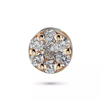 Подвеска из красного золота с бриллиантами э0201пд04152800