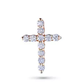 Подвеска из красного золота с бриллиантами э0201пд04170300