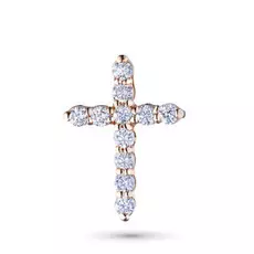 Подвеска из красного золота с бриллиантами э0201пд04170300