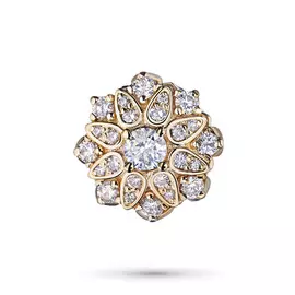 Подвеска из красного золота с бриллиантами э0201пд04186100