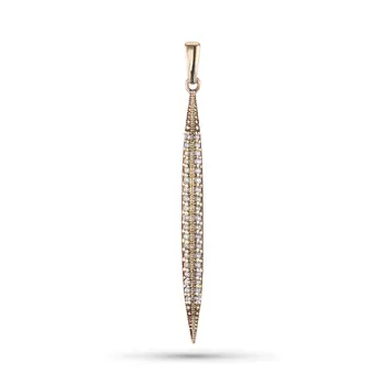 Подвеска из красного золота с бриллиантами э0201пд04200765