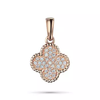 Подвеска из красного золота с бриллиантами э0201пд04220303