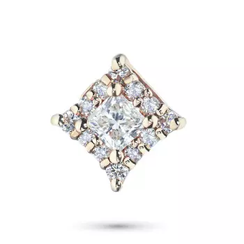 Подвеска из красного золота с бриллиантами э0201пд05150400