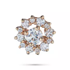 Подвеска из красного золота с бриллиантами э0201пд05165500