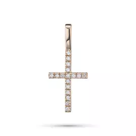 Подвеска из красного золота с бриллиантами э0201пд05174300