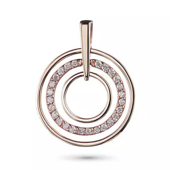 Подвеска из красного золота с бриллиантами э0201пд05192700