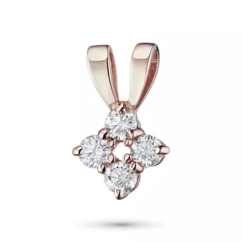Подвеска из красного золота с бриллиантами э0201пд06173900