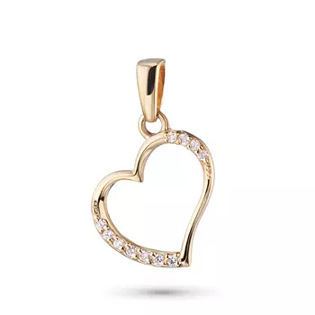 Подвеска из красного золота с бриллиантами э0201пд07141000