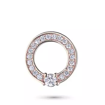 Подвеска из красного золота с бриллиантами э0201пд07174500