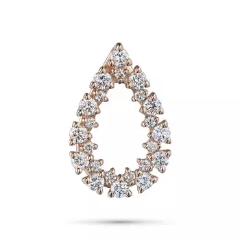 Подвеска из красного золота с бриллиантами э0201пд09182100