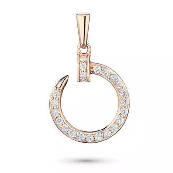 Подвеска из красного золота с бриллиантами э0201пд09200102