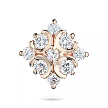 Подвеска из красного золота с бриллиантами э0201пд09200652