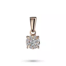 Подвеска из красного золота с бриллиантами э0201пд10153800