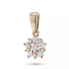 Подвеска из красного золота с бриллиантами э0201пд10177200
