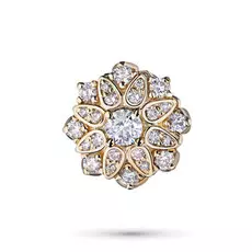 Подвеска из красного золота с бриллиантами э02п041861