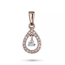 Подвеска из красного золота с бриллиантами э02п061629