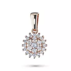 Подвеска из красного золота с бриллиантами э02п061849