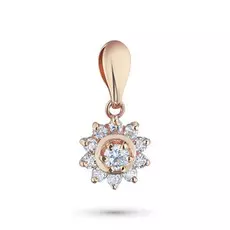 Подвеска из красного золота с бриллиантами э02п071538