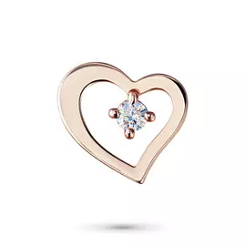 Подвеска из красного золота с бриллиантом э0201пд02130700