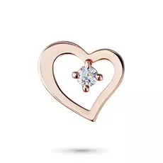 Подвеска из красного золота с бриллиантом э0201пд02130700