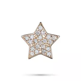 Подвеска из красного золота с бриллиантами э0201пд02181500