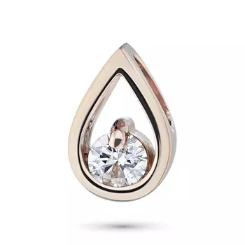 Подвеска из красного золота с бриллиантом э0201пд03155000