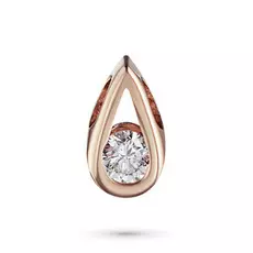 Подвеска из красного золота с бриллиантом э0201пд04170400