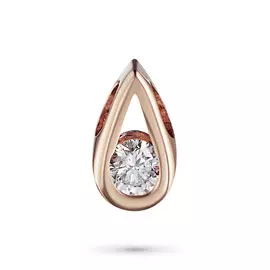 Подвеска из красного золота с бриллиантом э0201пд04170400