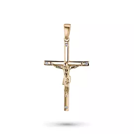 Подвеска из красного золота с бриллиантом э0201пд04171200