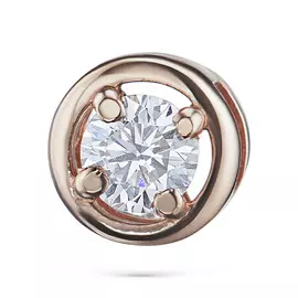 Подвеска из красного золота с бриллиантом э0201пд04176000
