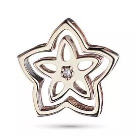 Подвеска из красного золота с бриллиантом э0201пд04201108