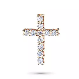 Подвеска из красного золота с бриллиантом э0201пд04201469