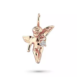 Подвеска из красного золота с бриллиантом э0201пд04202712