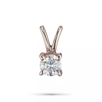 Подвеска из красного золота с бриллиантом э0201пд04220203