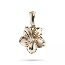 Подвеска из красного золота с бриллиантом э0201пд05162400