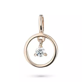 Подвеска из красного золота с бриллиантом э0201пд05170900