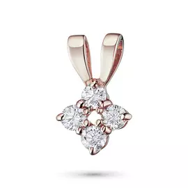 Подвеска из красного золота с бриллиантом э0201пд06173900