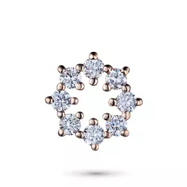 Подвеска из красного золота с бриллиантом э0201пд06174100