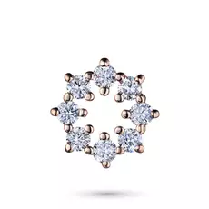 Подвеска из красного золота с бриллиантом э0201пд06174100