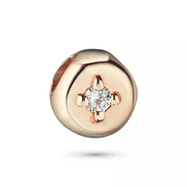 Подвеска из красного золота с бриллиантом э0201пд07070700