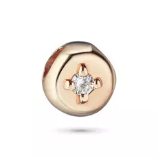 Подвеска из красного золота с бриллиантом э0201пд07070700