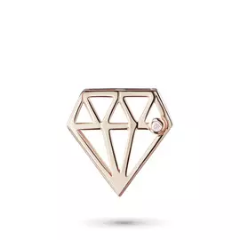 Подвеска из красного золота с бриллиантом э0201пд07172100